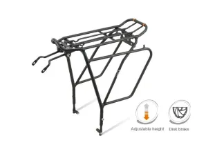 Ibera PakRak Touring Carrier Plus  Alloy Rear Carrier For Disc Brakes