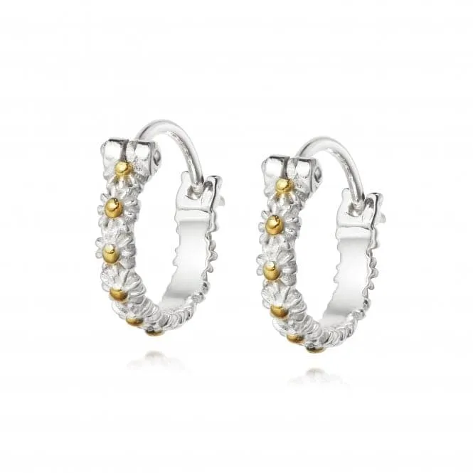 Iota Daisy Hoop Earrings E5016