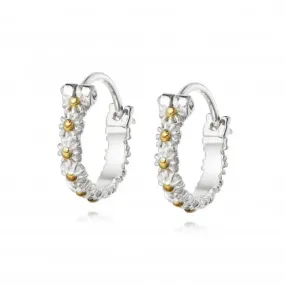 Iota Daisy Hoop Earrings E5016