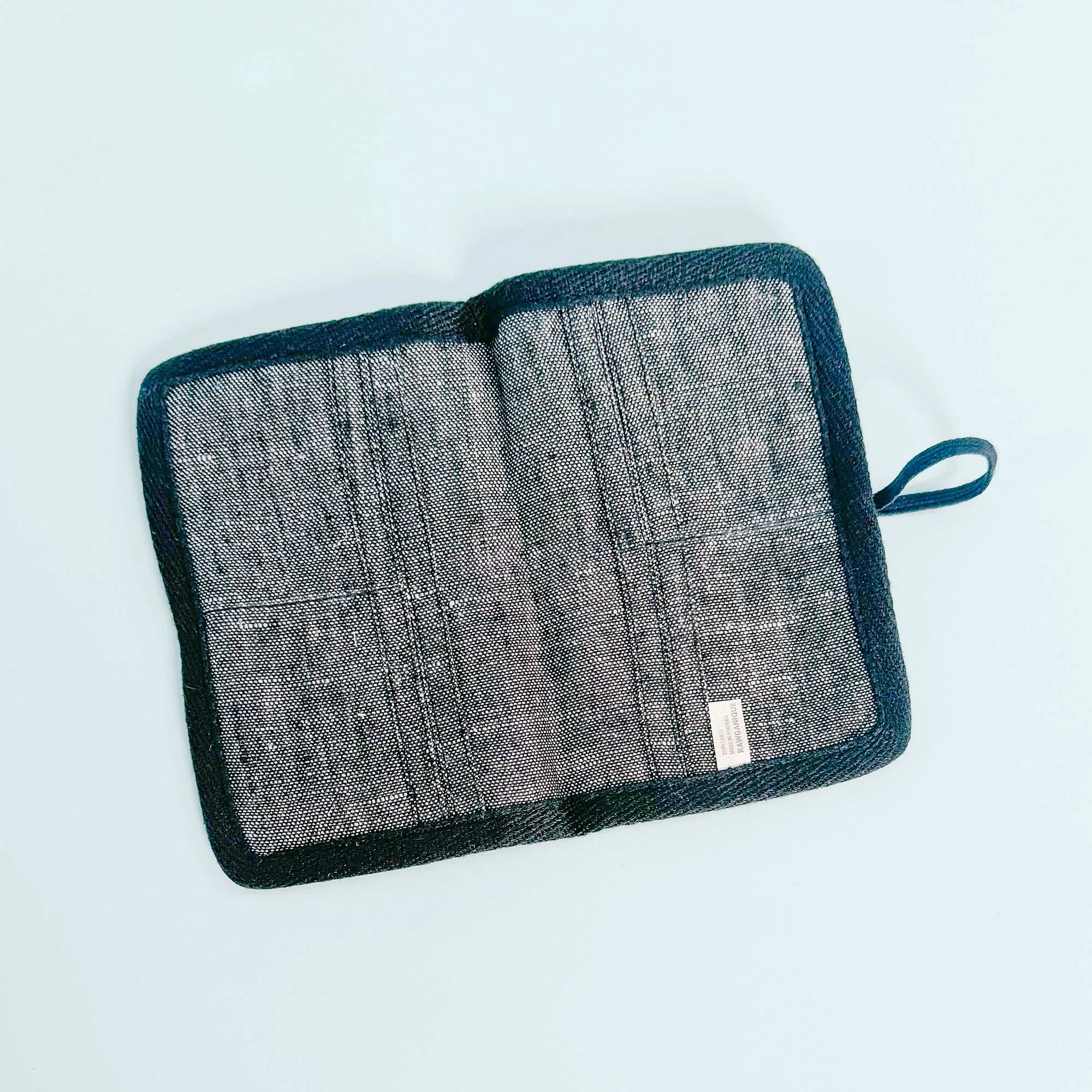 JOURNEYS 100% Organic Linen 2-Passport & 8-Credit Card Folio (OC Thread, Coconut Button, Organic Elastic, No Plastic, No Polyester, No Synthetics) (100% Biodegradable)