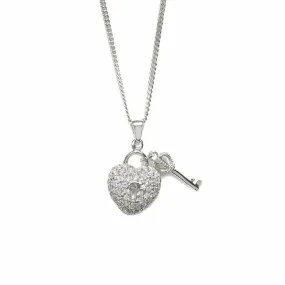 Key To My Heart Pendant White