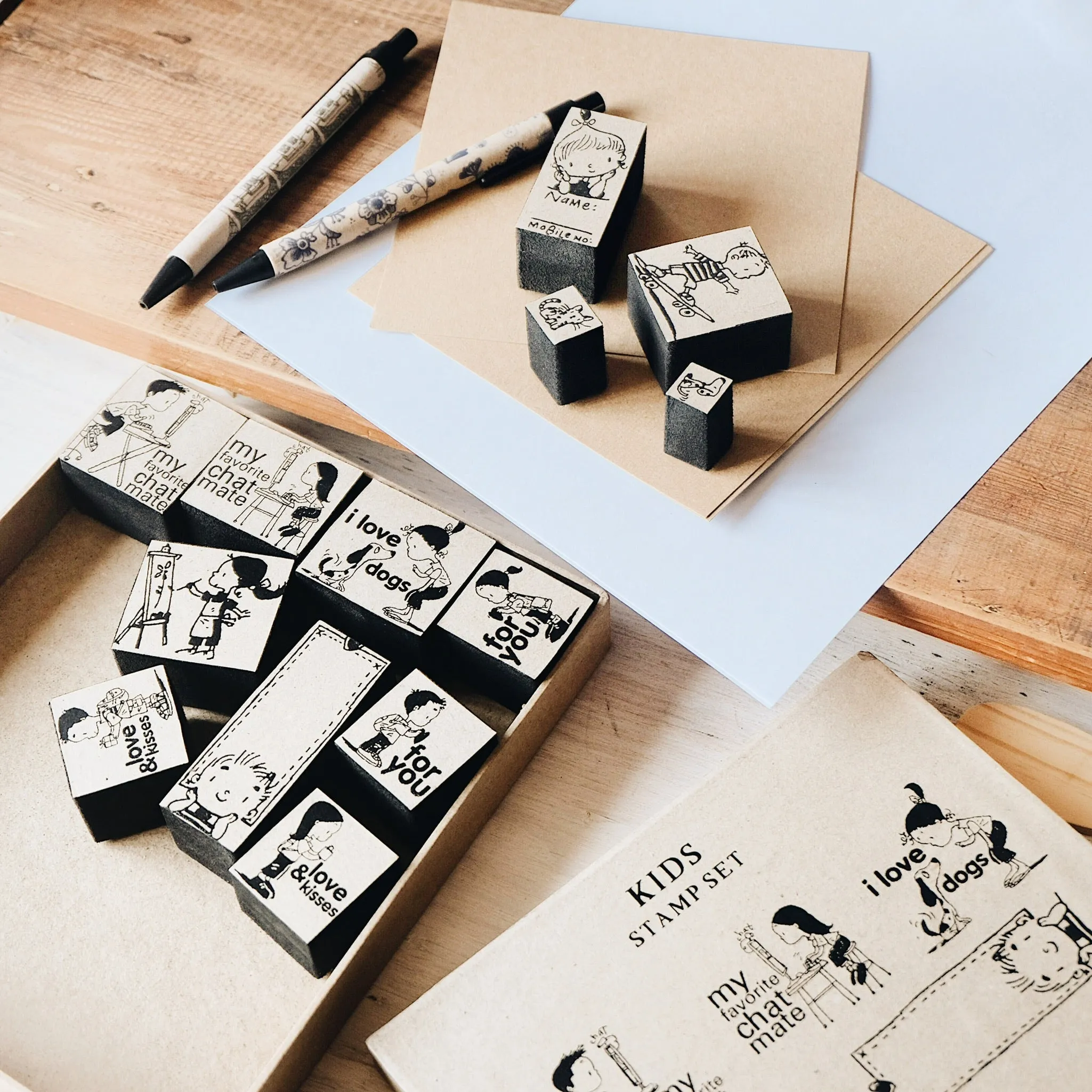 Kids Rubber Stamp Set