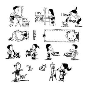 Kids Rubber Stamp Set