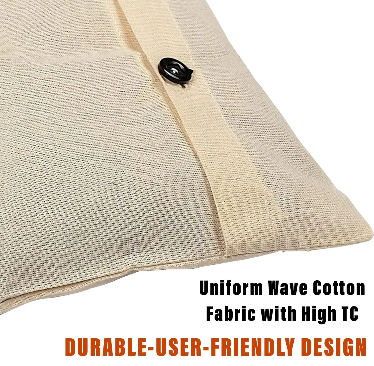 Kuber Industries Saree Bags | Clothes Bags for Storage | Cotton Wardrobe Organizer | Mesh Window Cloth Storage Bags Set | Single Packing Saree Cover with Button | Pack of 5 | Cream