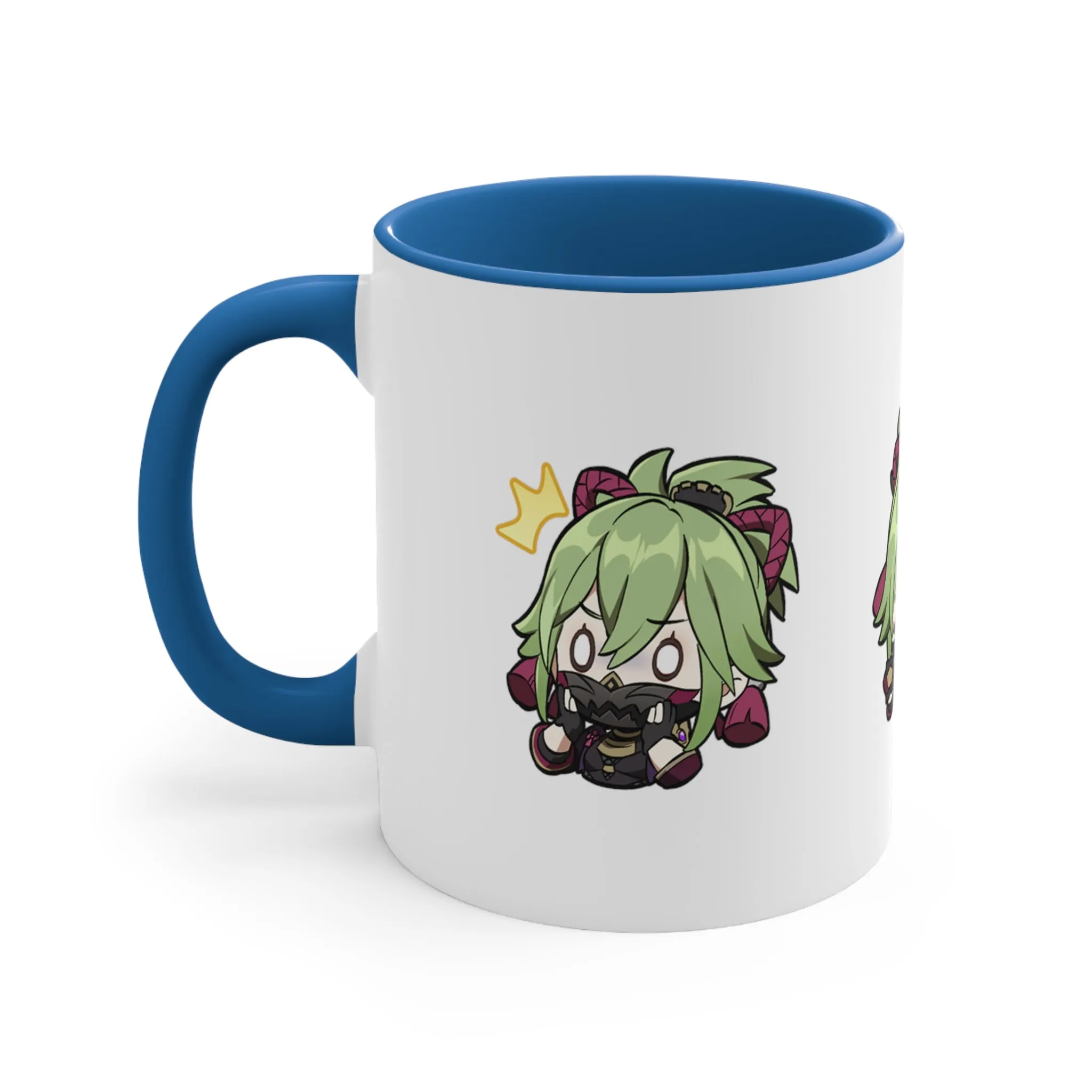 Kuki Genshin Impact Accent Coffee Mug, 11oz Cups Mugs Cup Gift For Gamer Gifts Game Anime Fanart Fan Birthday Valentine's Christmas