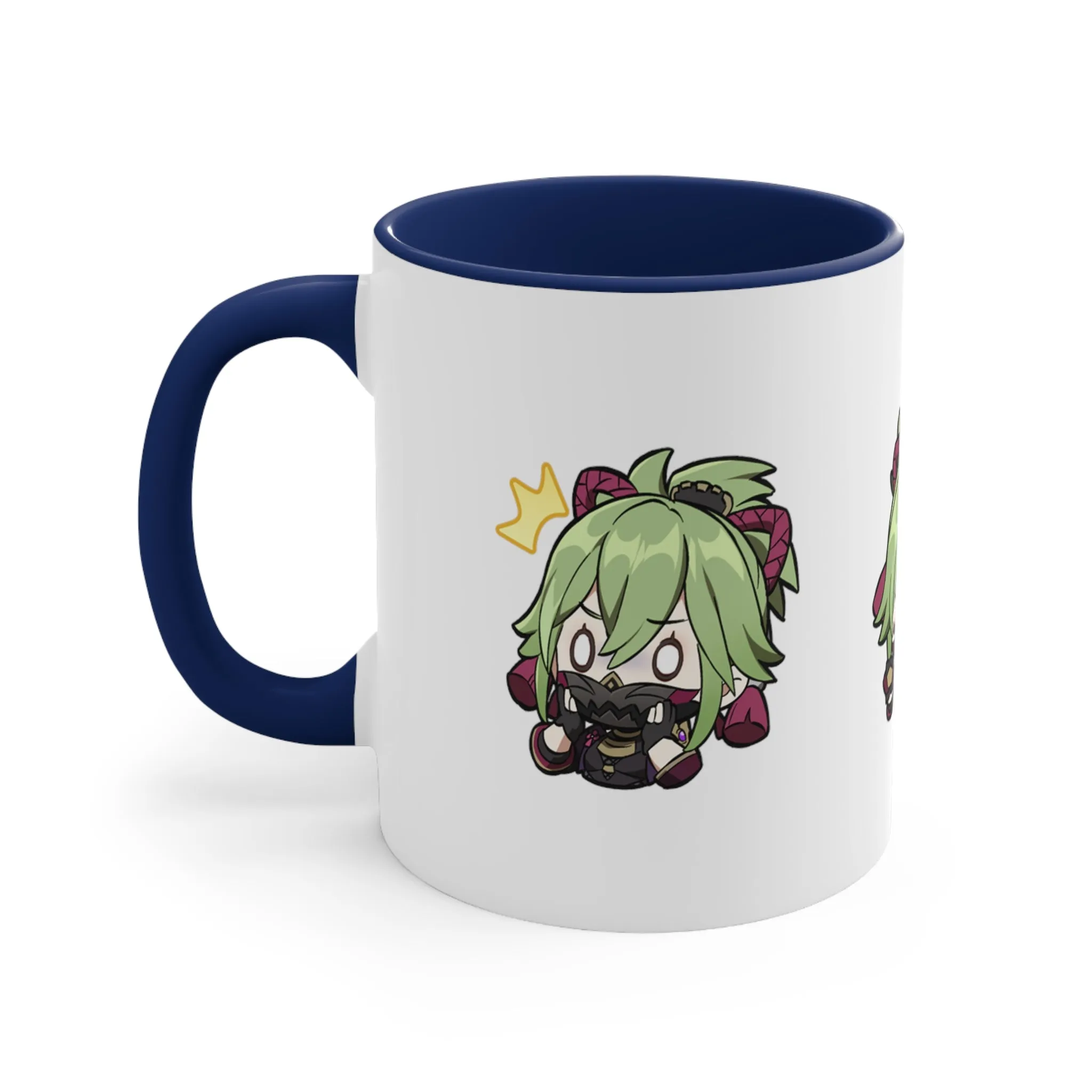 Kuki Genshin Impact Accent Coffee Mug, 11oz Cups Mugs Cup Gift For Gamer Gifts Game Anime Fanart Fan Birthday Valentine's Christmas