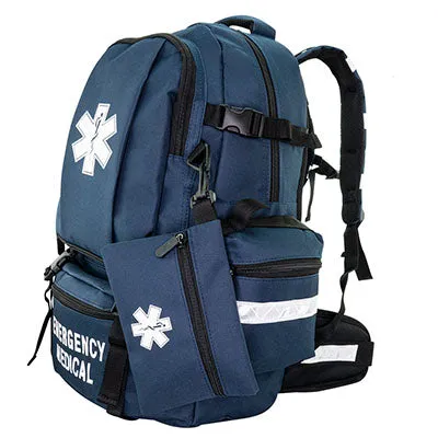 Large Medical Backpack, 21.25" x 14" x 12", Navy