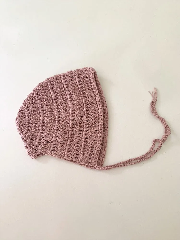 Layette bud bonnet