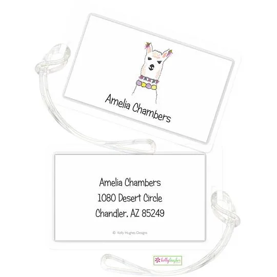 Llama Love Kids Bag Tags