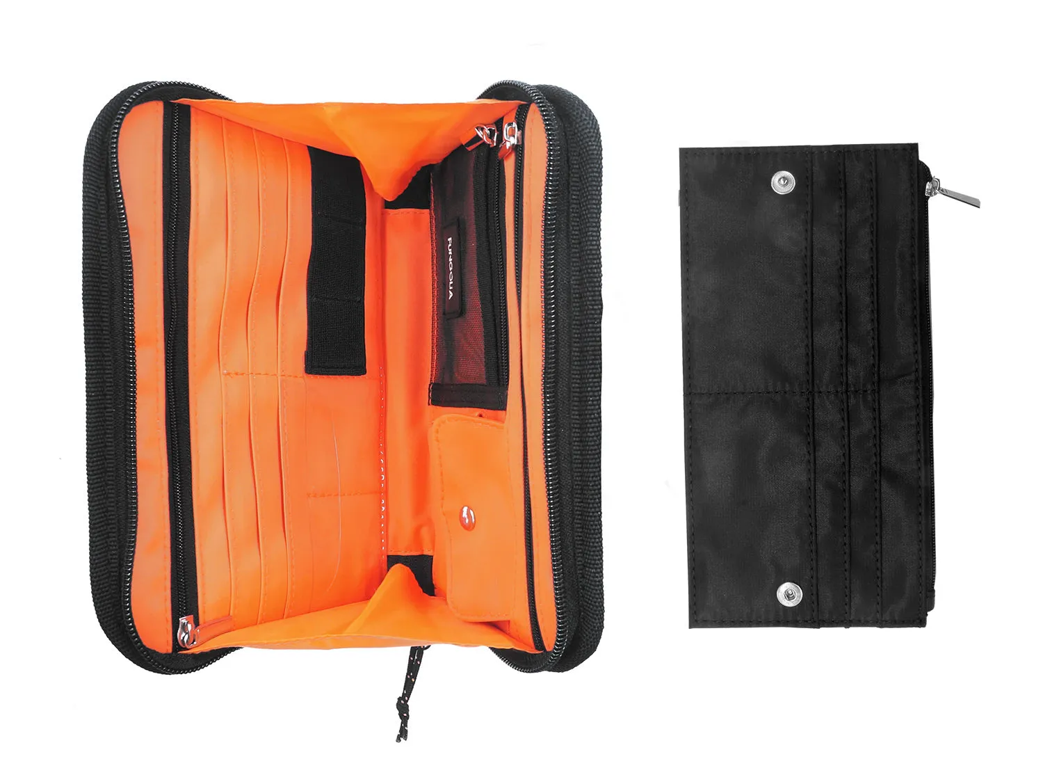 <A 000a001m05> Fungolia Gen2 Passport Holder <B>Regular Size</B> (Black/Orange)