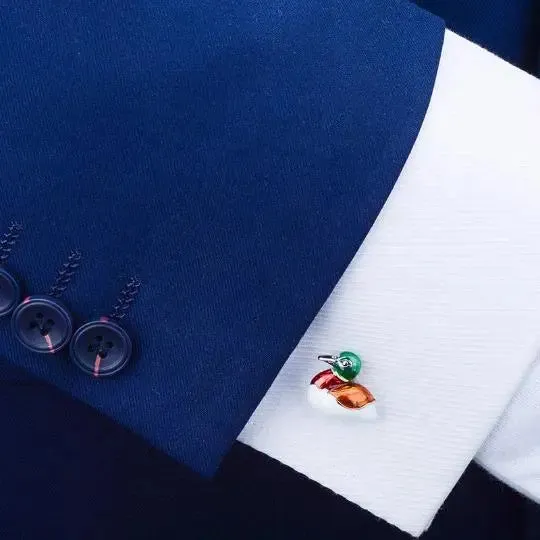 Mandarin Duck cufflinks