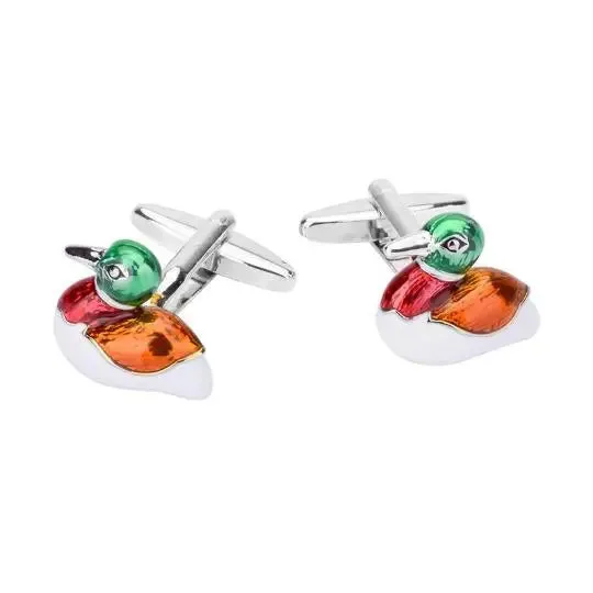 Mandarin Duck cufflinks