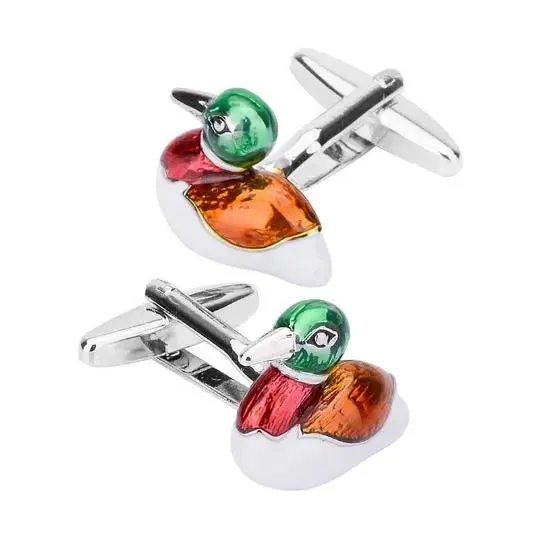 Mandarin Duck cufflinks