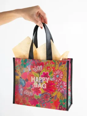 Medium Happy Bag, Set of 3 - Olive Floral