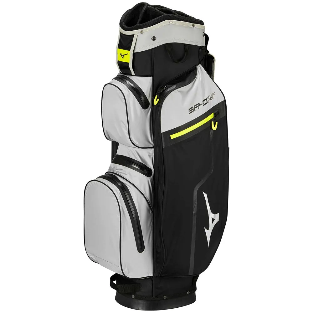 Mizuno BR-DRI Waterproof Cart Bag - Black/Grey/Lime