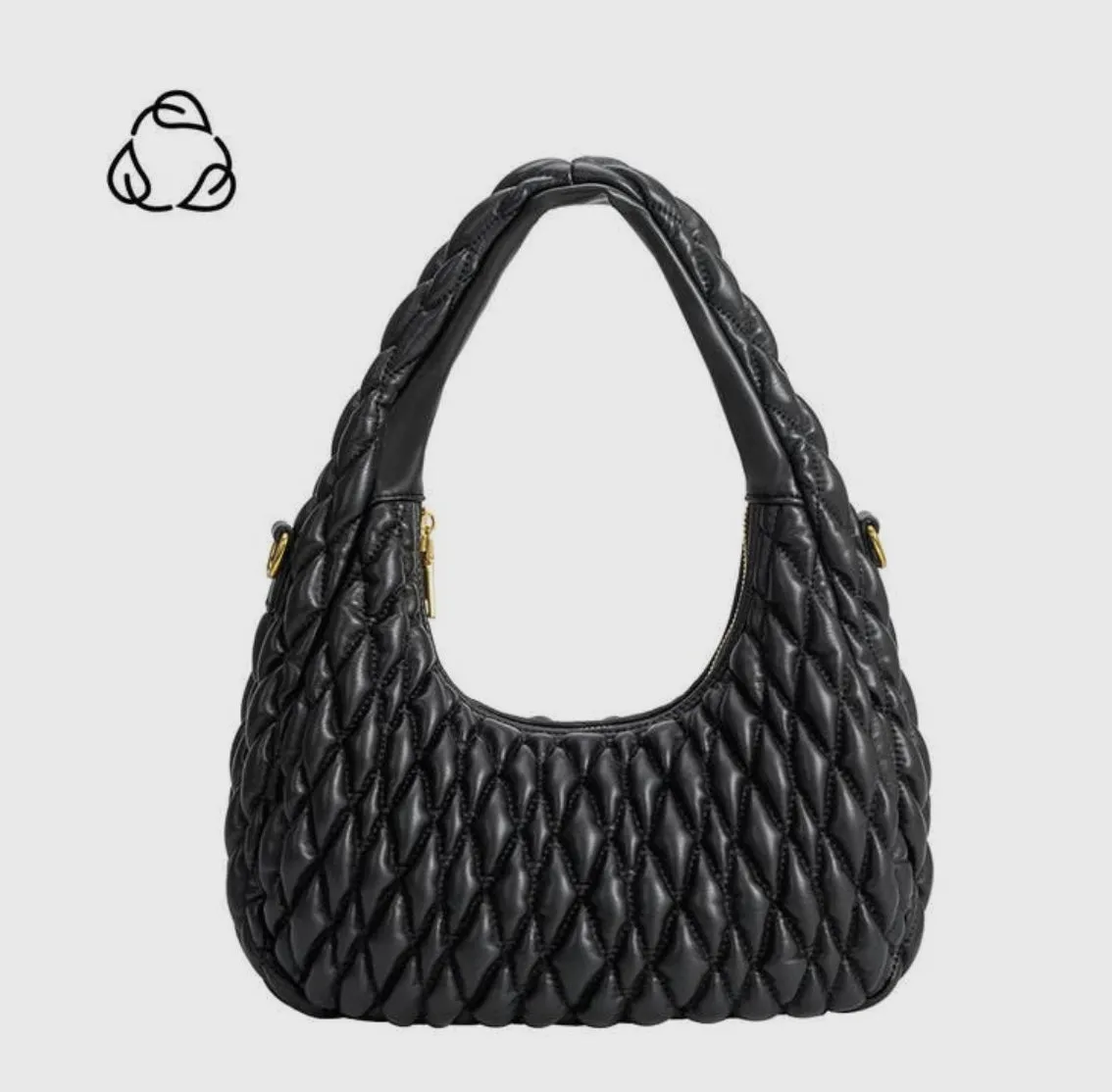 Modern Quilted Hobo Bag