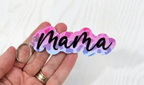 Mom Keychain Personalized with Kids Names - Rainbow Cheetah Print Keychain - Grandma - Mama - Mommy - Nana - Grandma - Mothers Day