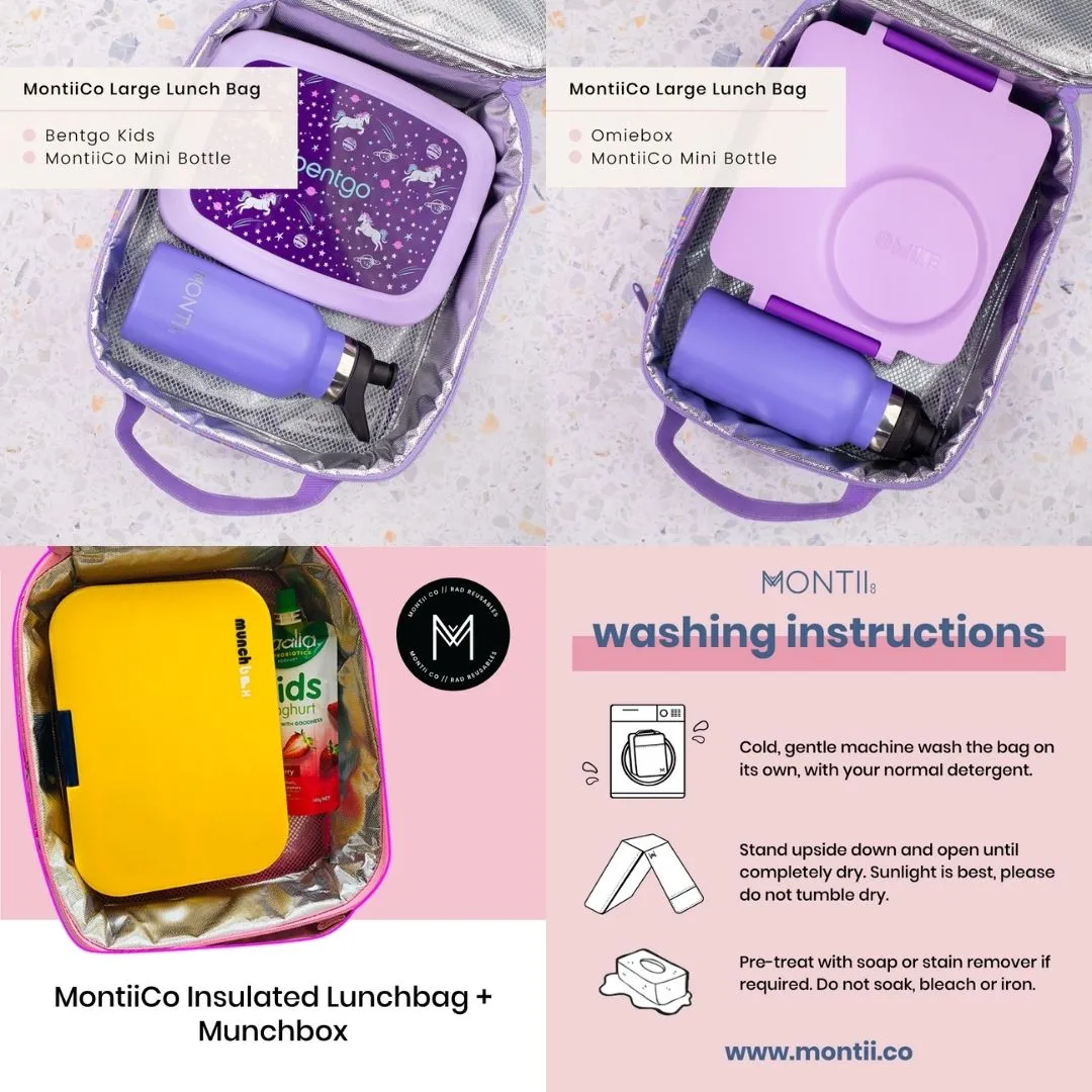 MontiiCo Large Insulated Lunch Bag - Friends Forever