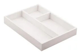 Mountain Woods White 3 Compartment White Organizer Tray - 16"