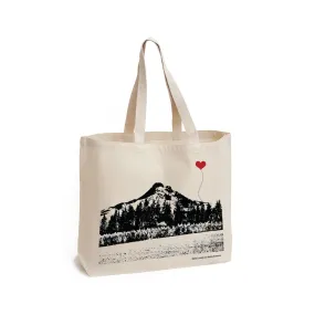 Mt. Hood Oregon heavyweight cotton canvas tote bag