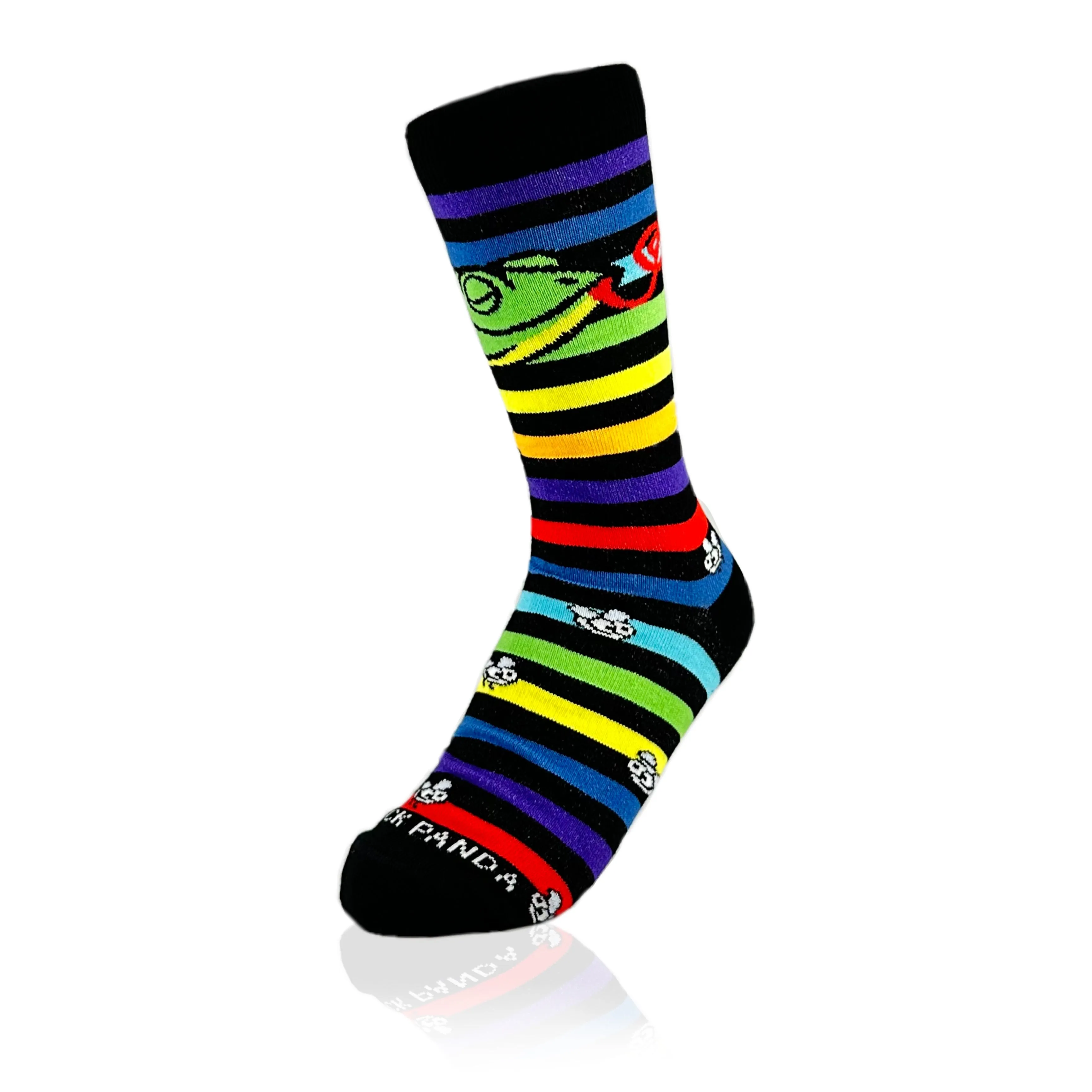 Musical Chameleon Socks from the Sock Panda (Adult Small -  Shoe Sizes 2-5)