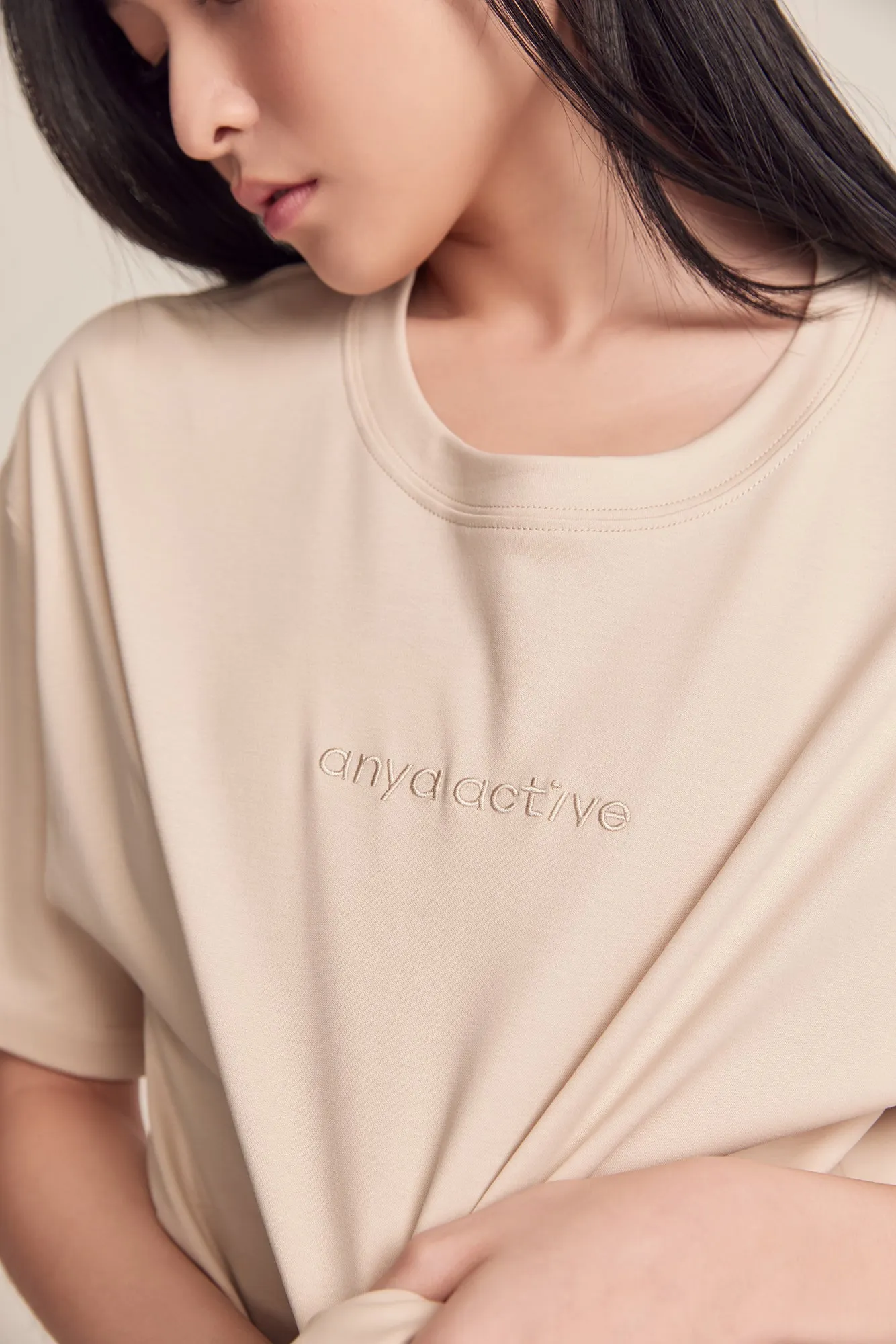 Oversized Tee in Oat