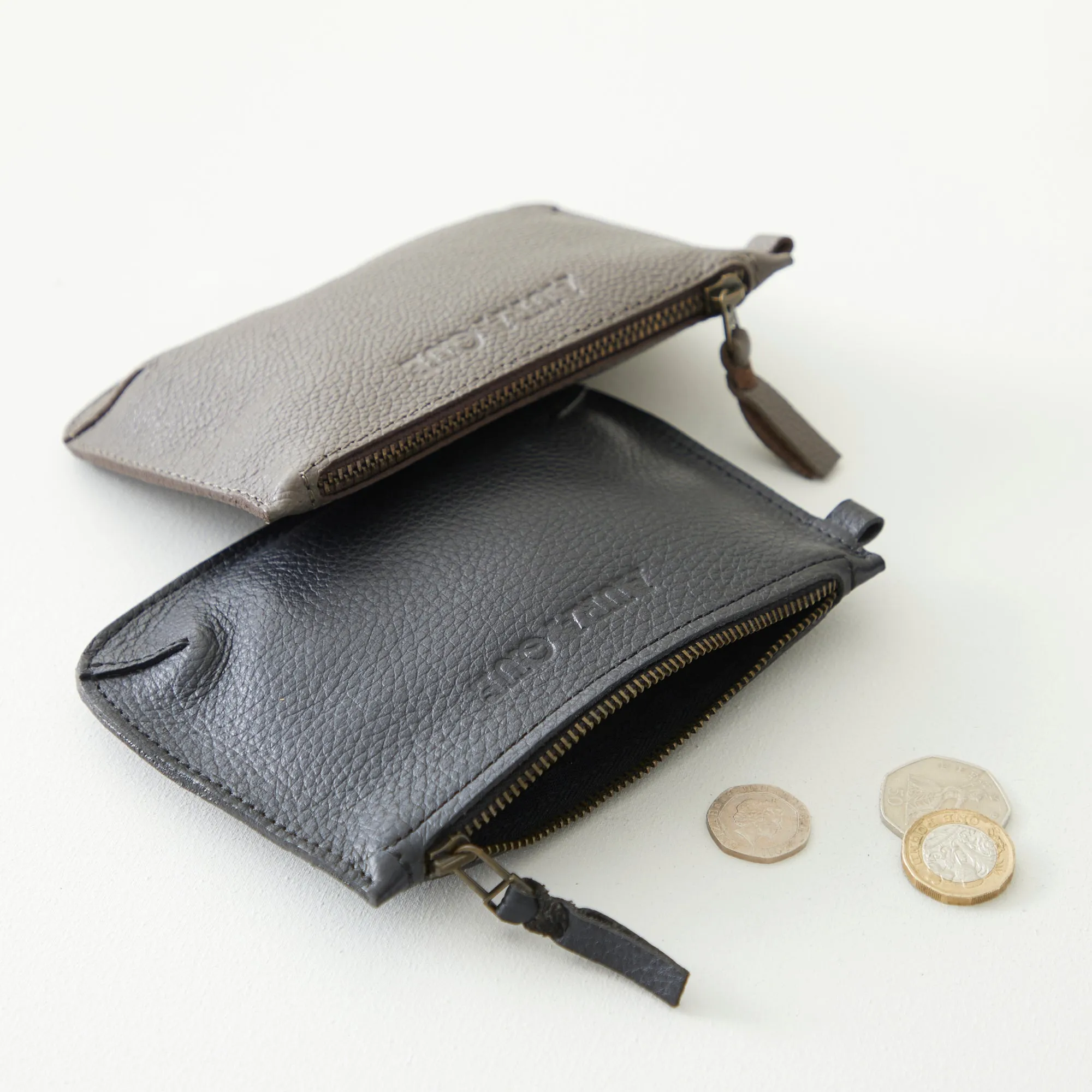 PARI Classic Leather Zip Coin Purse