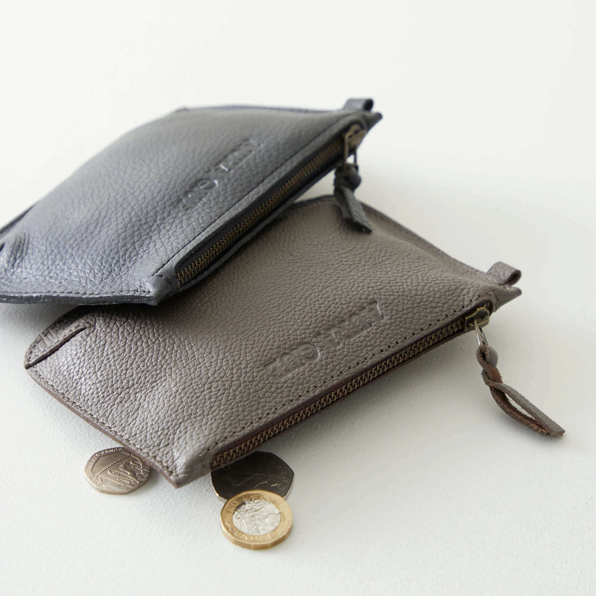 PARI Classic Leather Zip Coin Purse