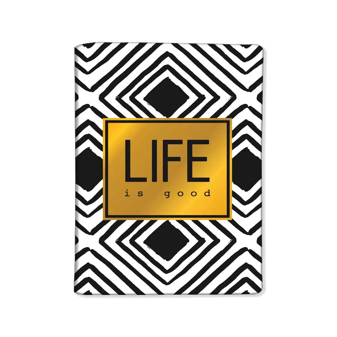 Passport Cover With Baggage Tag Designer Passport Cover - Life Is Good