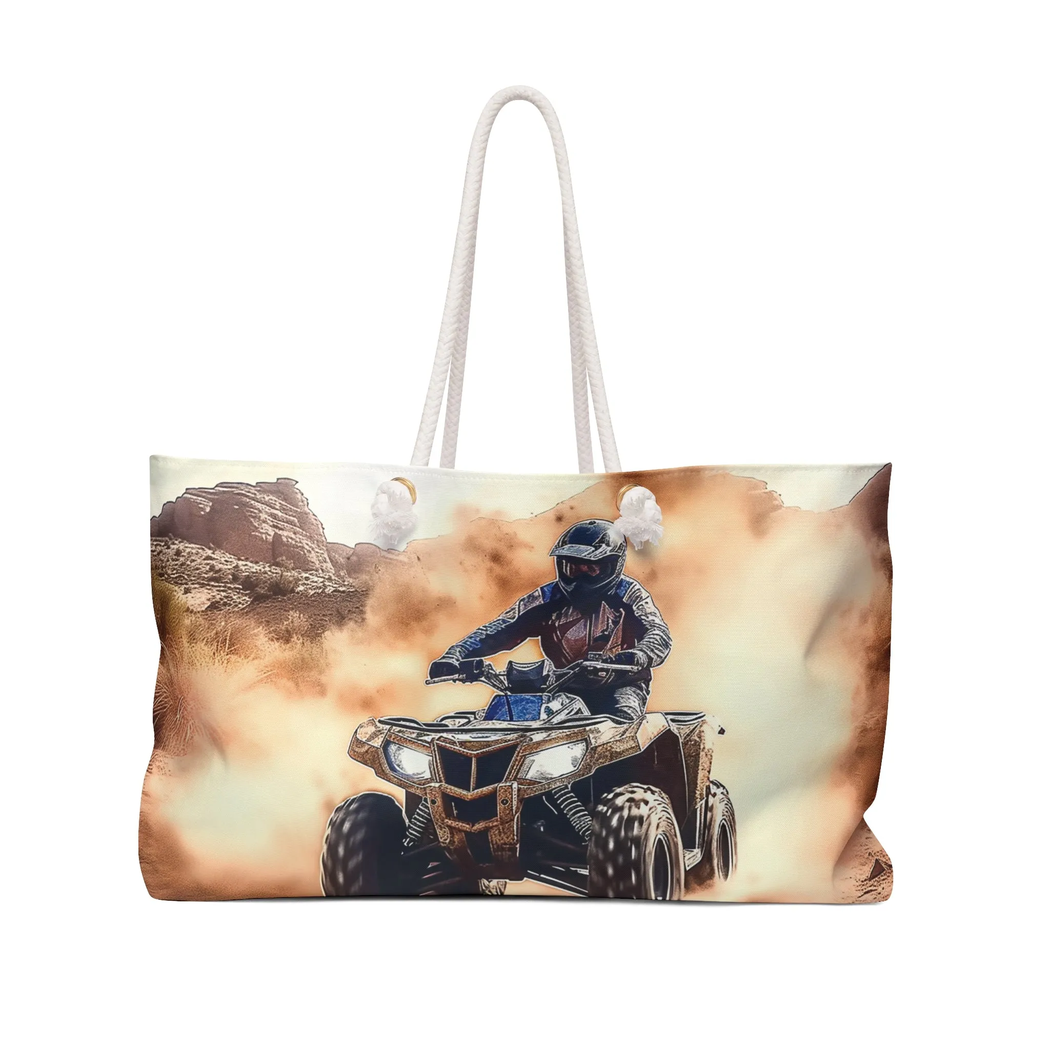 Personalised/Non-Personalised Weekender Bag, Quad Bike, Weekender Bag, Beach Bag, Book Bag