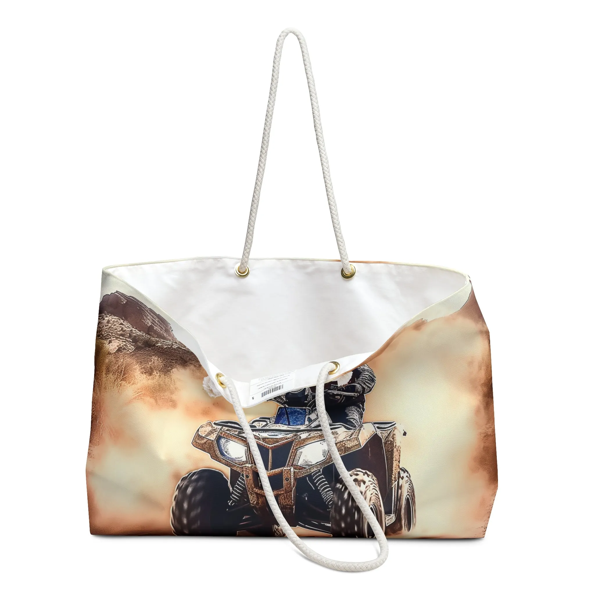 Personalised/Non-Personalised Weekender Bag, Quad Bike, Weekender Bag, Beach Bag, Book Bag