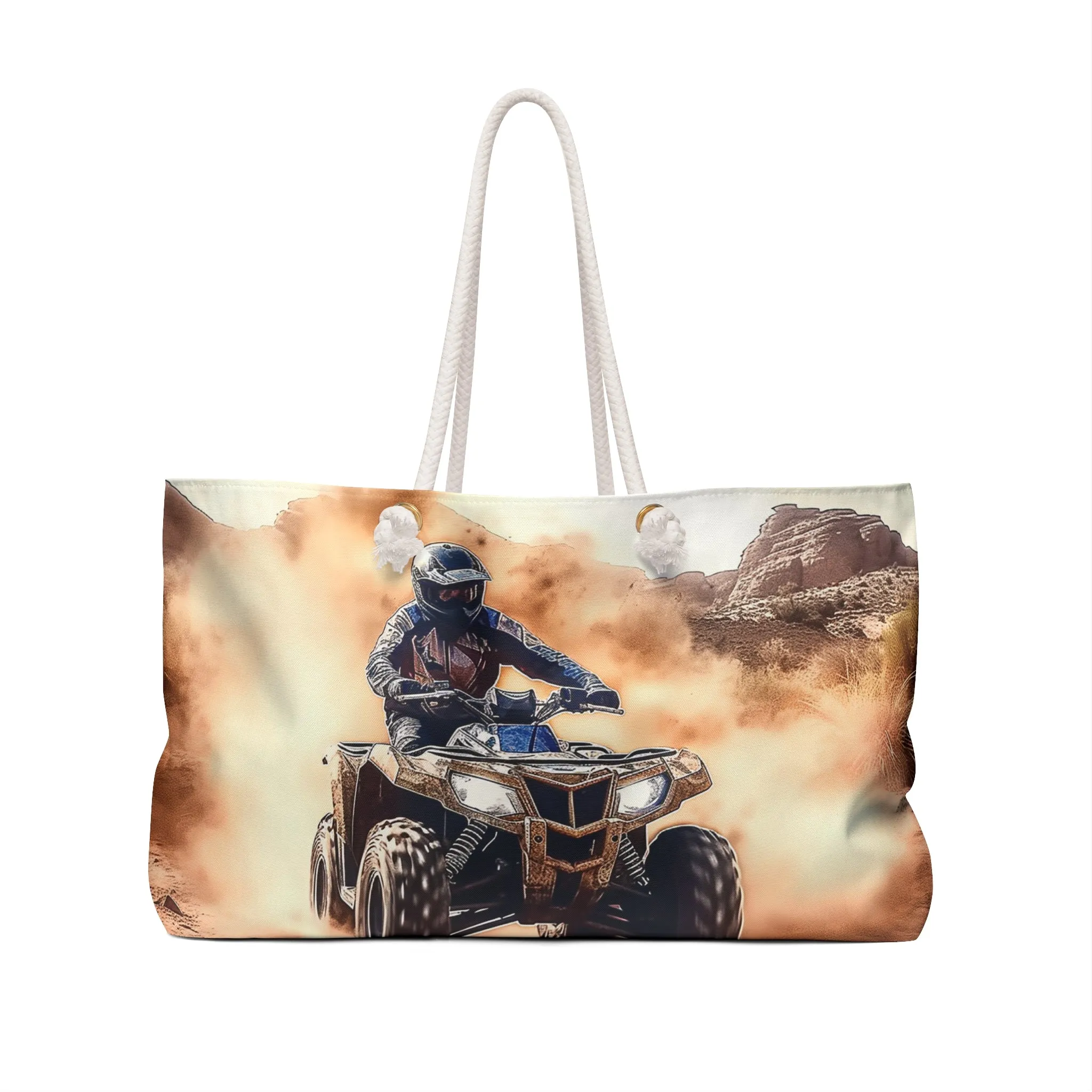 Personalised/Non-Personalised Weekender Bag, Quad Bike, Weekender Bag, Beach Bag, Book Bag