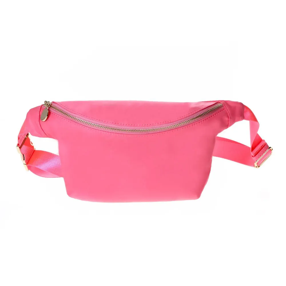 Personalized Cassie Nylon Belt Bag with Adjustable Strap