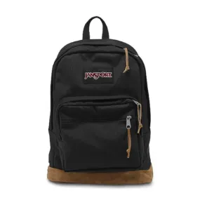 PLAIN BLACK UNISEX BACKPACK