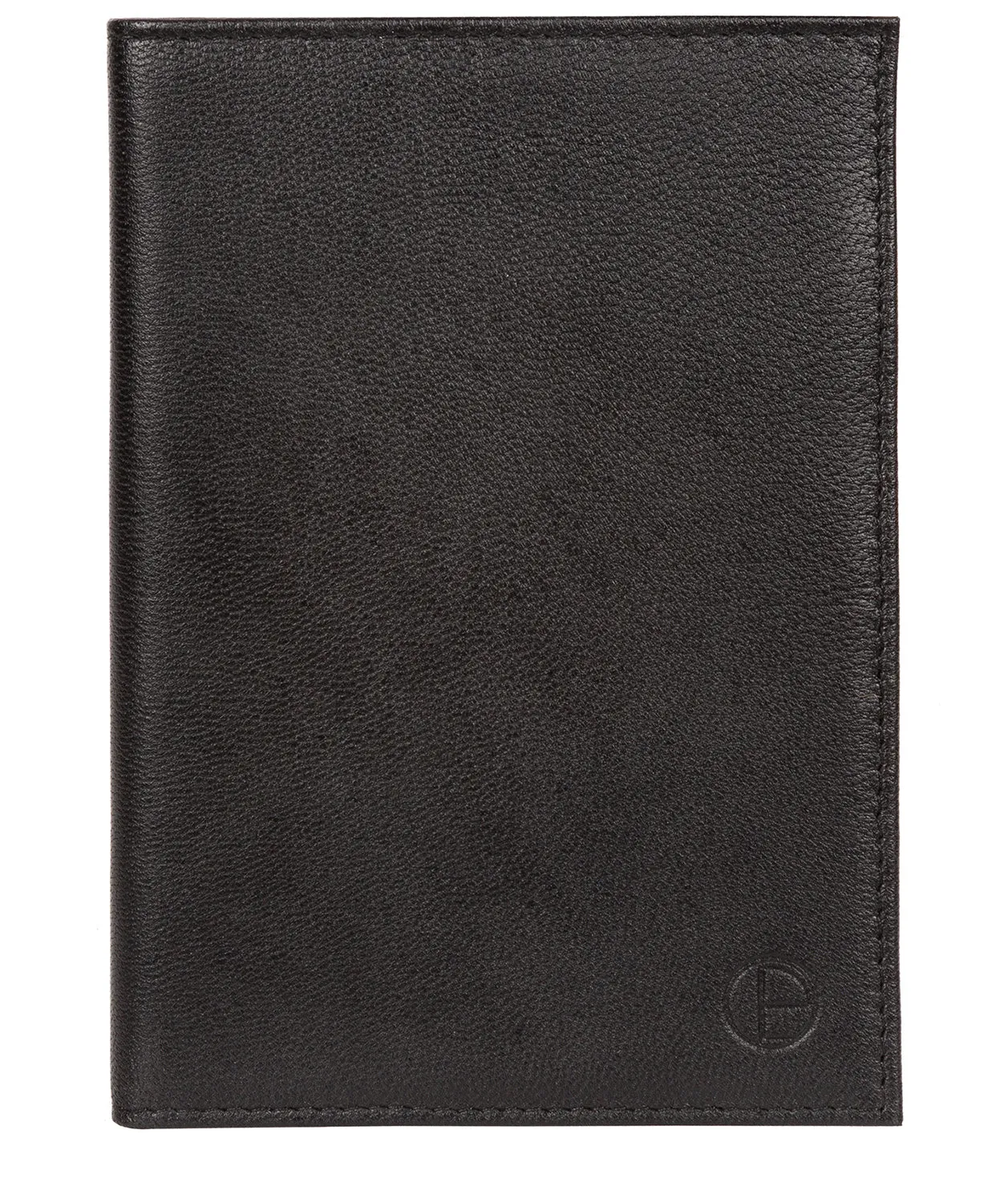 'Plane' Black Leather Passport Holder