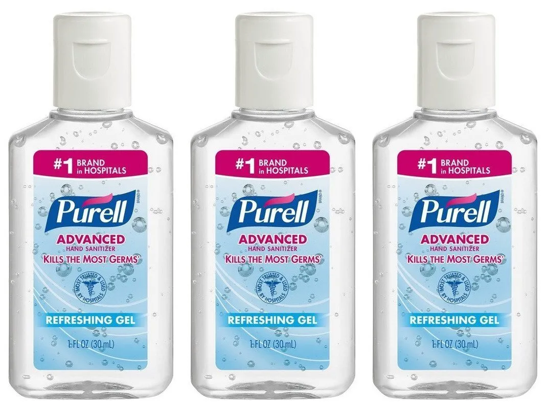 Purell Advanced Hand Sanitizer Refreshing Gel, 1 Fl Oz (6-Pack)