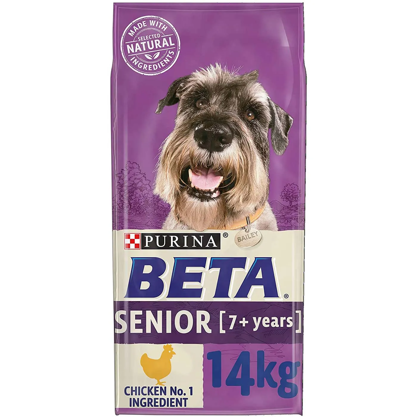 Purina Beta Senior Dry Dog Food with Chicken 14KG