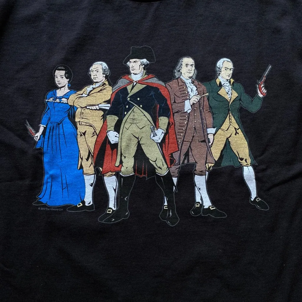 "Revolutionary Superheroes" with George Washington Long-sleeved shirt