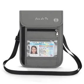 RFID Blocking Travel Passport Holder Waterproof Neck Pouch Wallet Shoulder Waist Bag