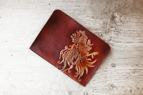 Rooster Passport Cover - Genuine Leather