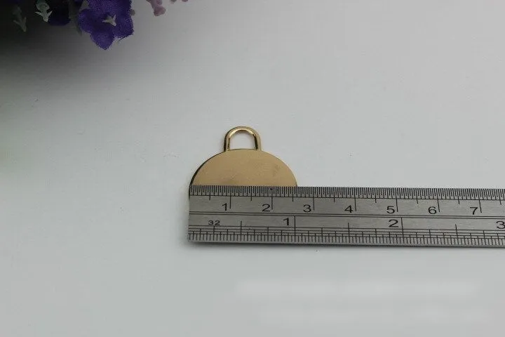 Round Tongue Zipper Pull Bag Hardware Charm Slider Metal Light Gold 1/10 pcs Wholesale Handmade Purse Handbag Making 25mm 1 Inch Supplies