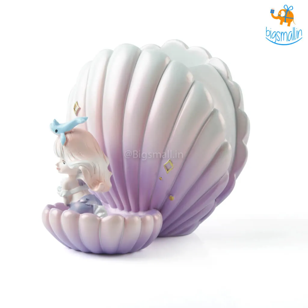 Sea Shell & Mermaid Desk Organizer