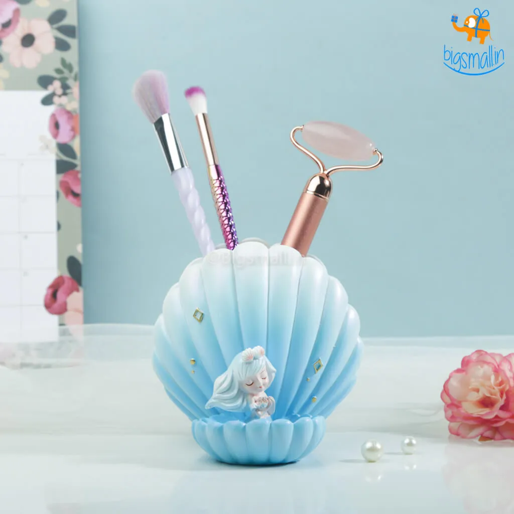 Sea Shell & Mermaid Desk Organizer