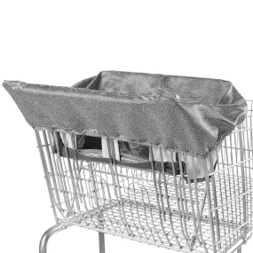 Shopping Cart & High Chair Cover - Grey Swirl Dot