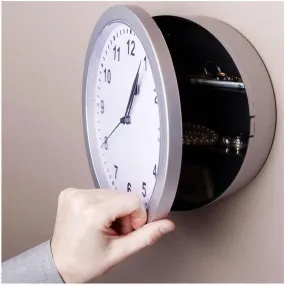 SOCHEP Wall Clocks Wall Clock Safe Wall Clock with Hidden Safe Wall Clock with Hidden Compartment Safe Clock Jewelry Container | Wall Clock Diversion Secret Interior Storage Vintage