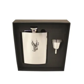 Stabilotherm Pocket Flask 0,2 L   Gift Box  Moose - Stainless Steel | Buy Stabilotherm Pocket Flask 0,2 L   Gift Box  Moose - Stainless Steel here | Outnorth