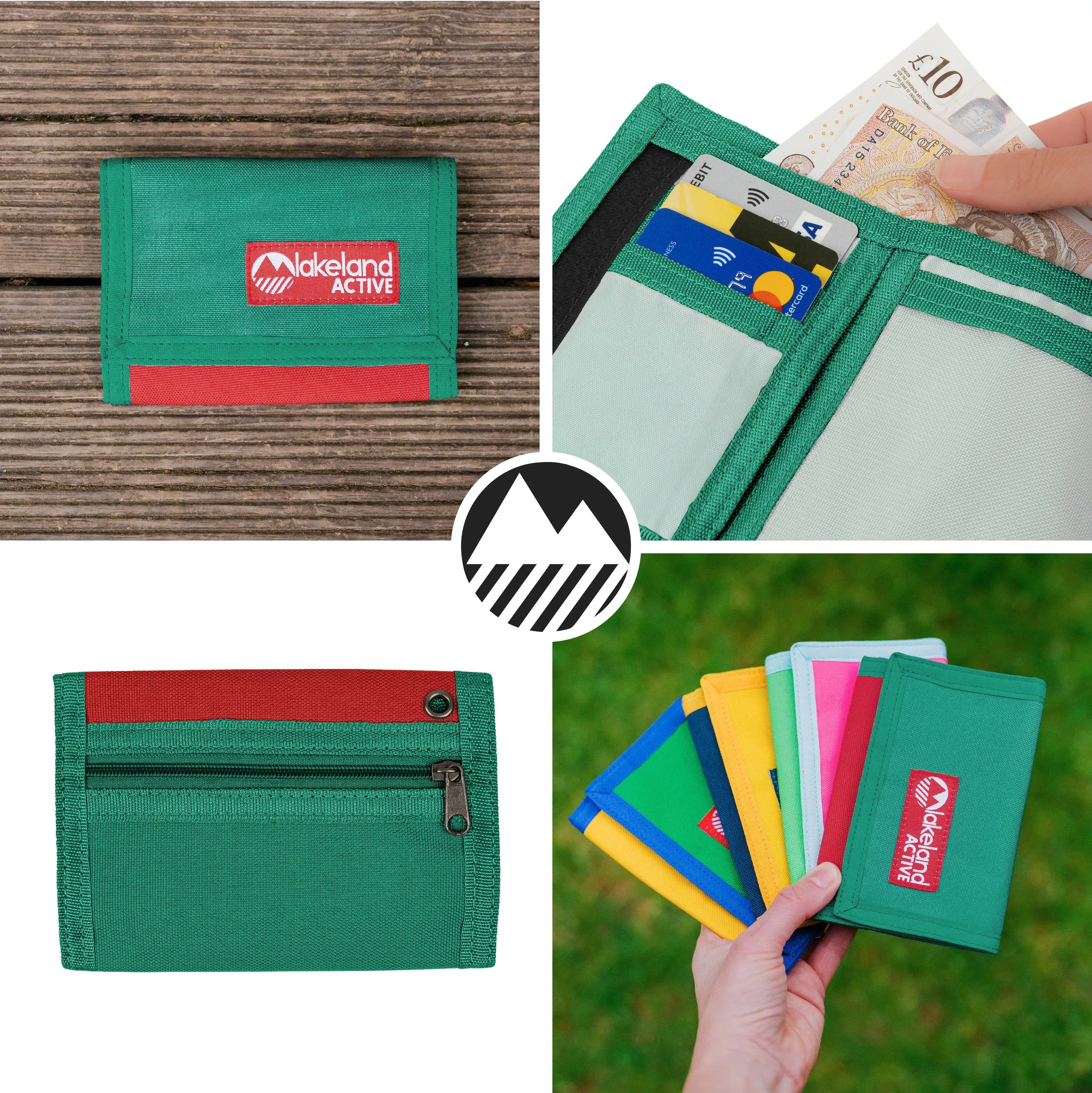 Stowbank Trifold Canvas Wallet - Colourblock