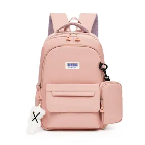 Stylish Backpack With Pouch For Kids and Women 8039