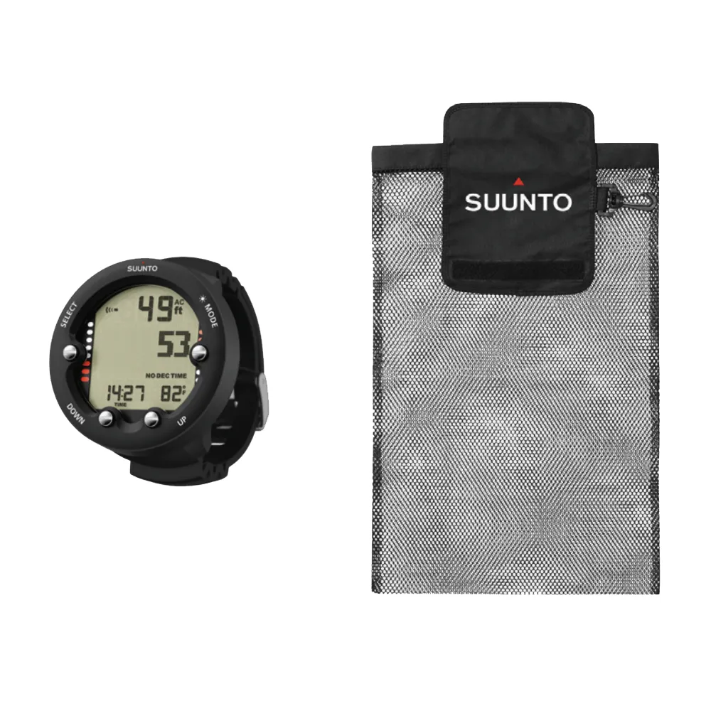 Suunto Zoop Novo with Suunto Mesh Debris Beach Cleanup Bag