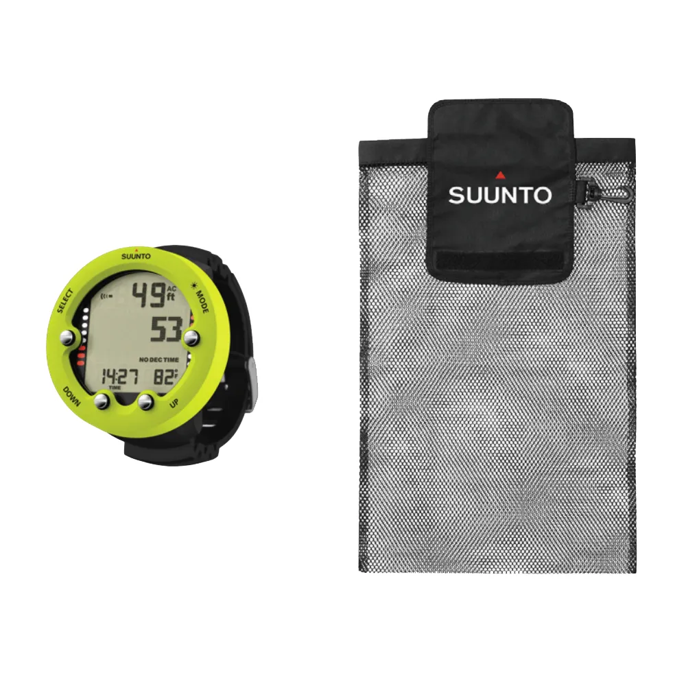 Suunto Zoop Novo with Suunto Mesh Debris Beach Cleanup Bag